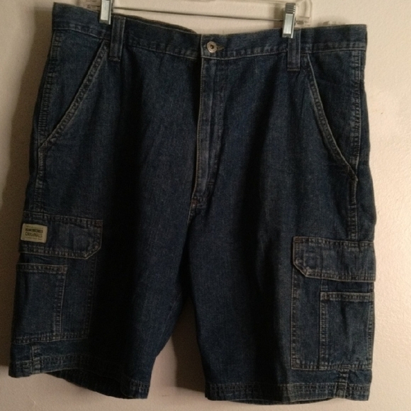 Men's Denim Cargo Shorts - Picture 1 of 6
